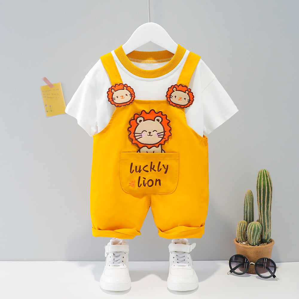 Baby Summer Cartoon Short-sleeve bodysuits