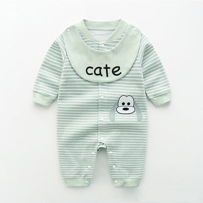 Baby Pajamas Cotton Short-sleeved Princess One-piece