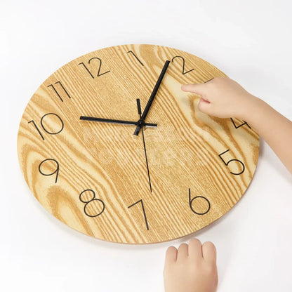 Toddlers Wooden Clock - The perfect clock for the children's room - Kicks & Crawls