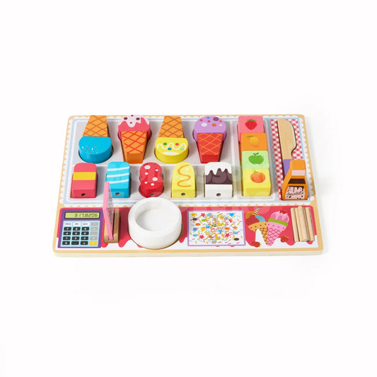 Toddlers Wooden Ice Cream Shop - Kicks & Crawls