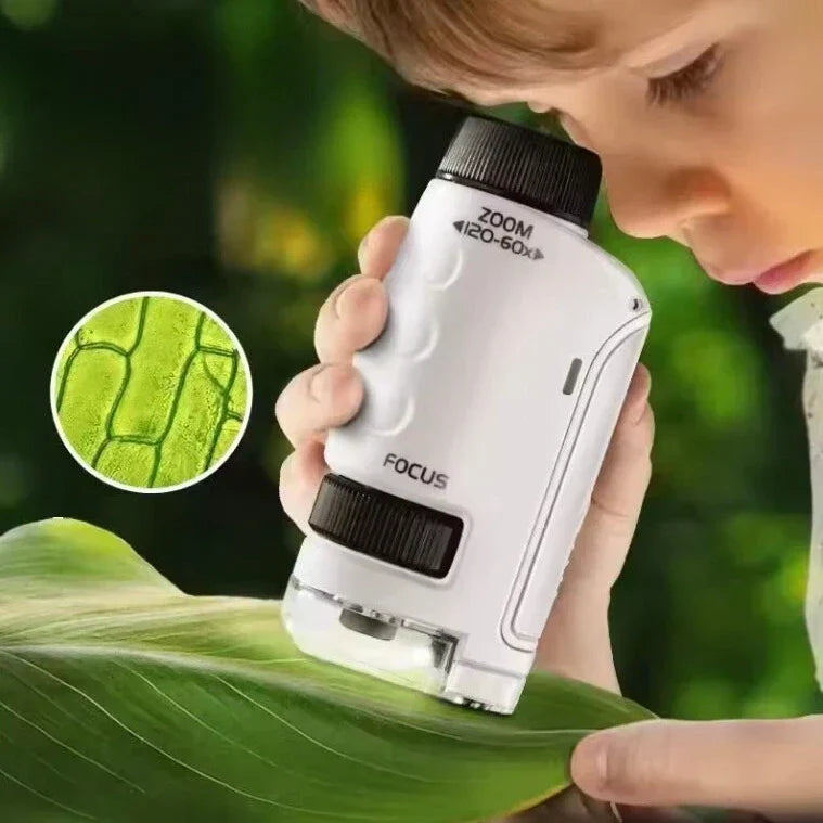 Handheld Pocket Microscope for Kids – Portable Science Toy for Learning On-the-Go