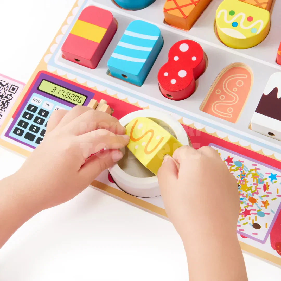 Toddlers Wooden Ice Cream Shop - Kicks & Crawls