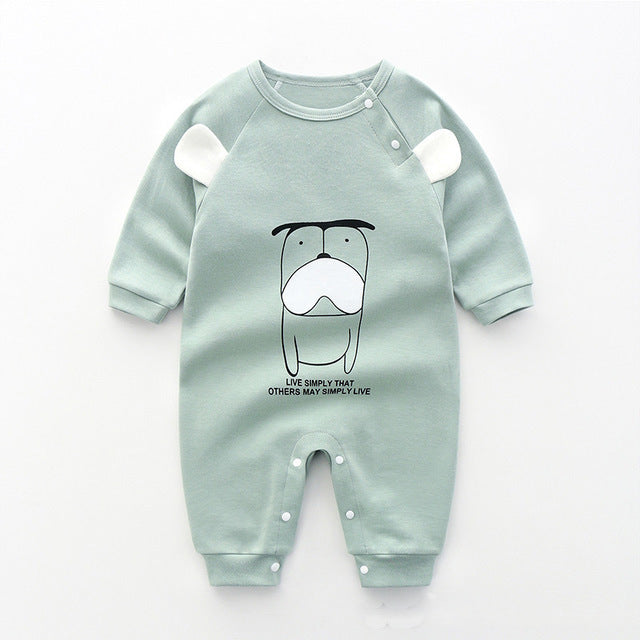 Baby Pajamas Cotton Short-sleeved Princess One-piece