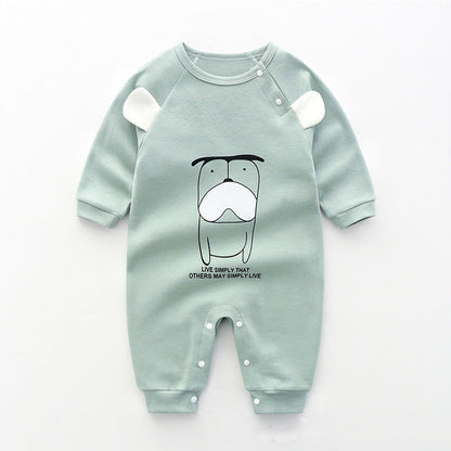 Baby Pajamas Cotton Short-sleeved Princess One-piece