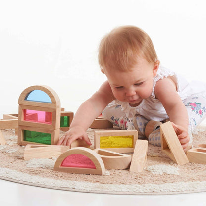 Rainbow Blocks -  Building blocks - Wooden Toy - Sensory