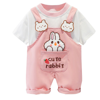 Baby Summer Cartoon Short-sleeve bodysuits