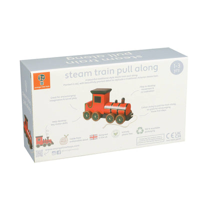 Steam Train Wooden Pull Along