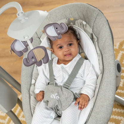 Joie Serina Swivel Baby Swing Elephant Duo