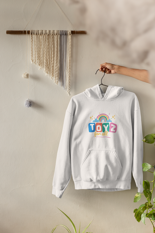 Toyz For All Logo Hoodie – Unisex Soft Cotton Blend Pullover Sweatshirt